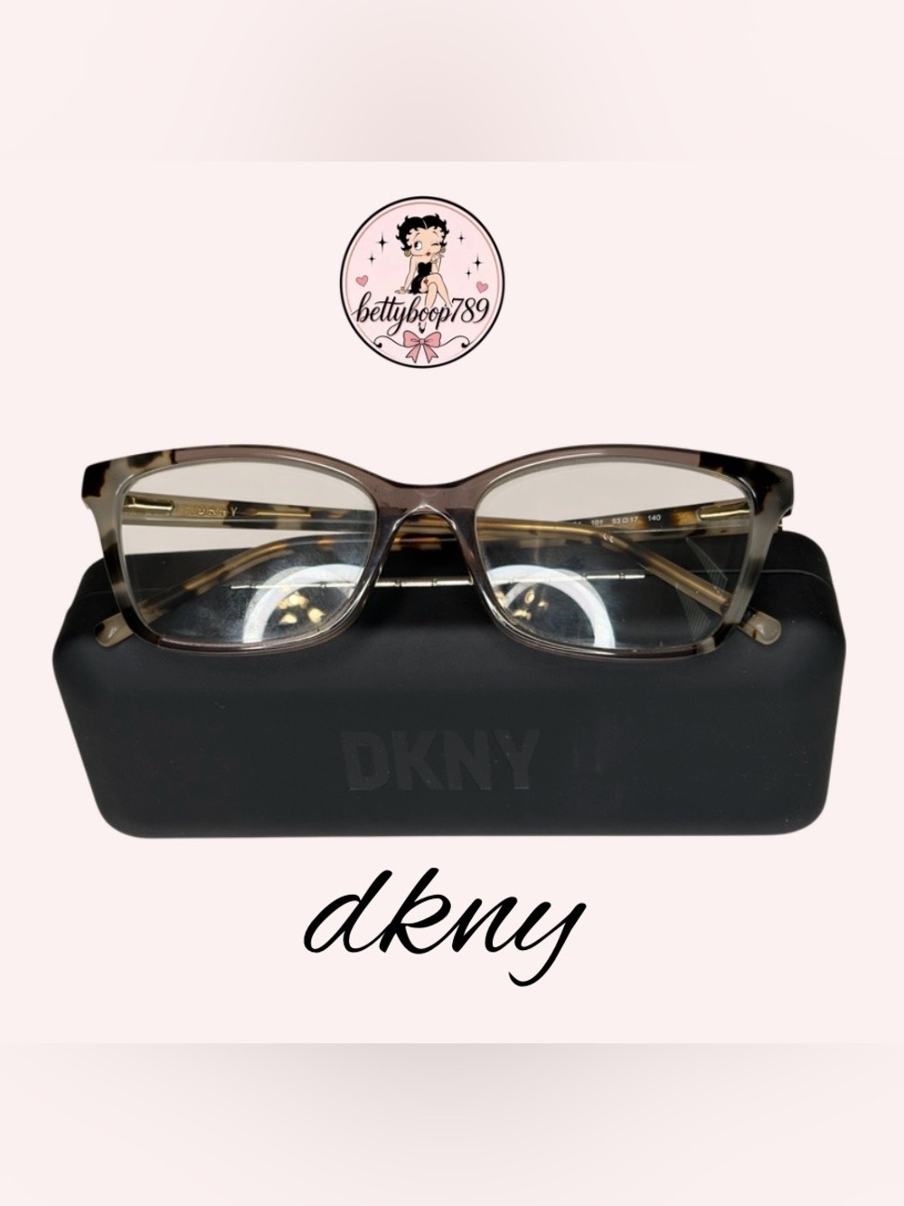 Pre-loved DKNY Gray Tortoiseshell Square ‎ Frames